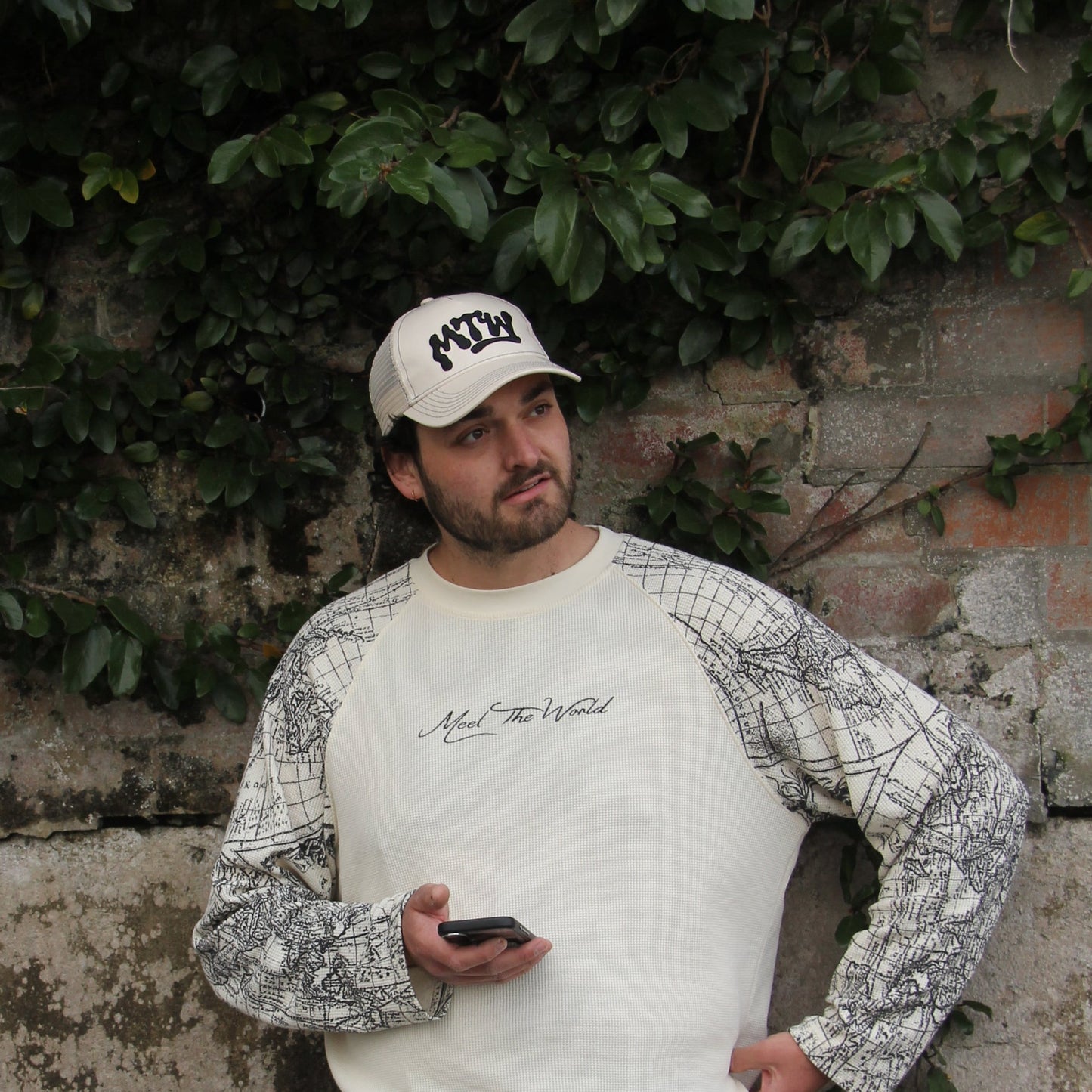 CREAM TRUCKER HAT