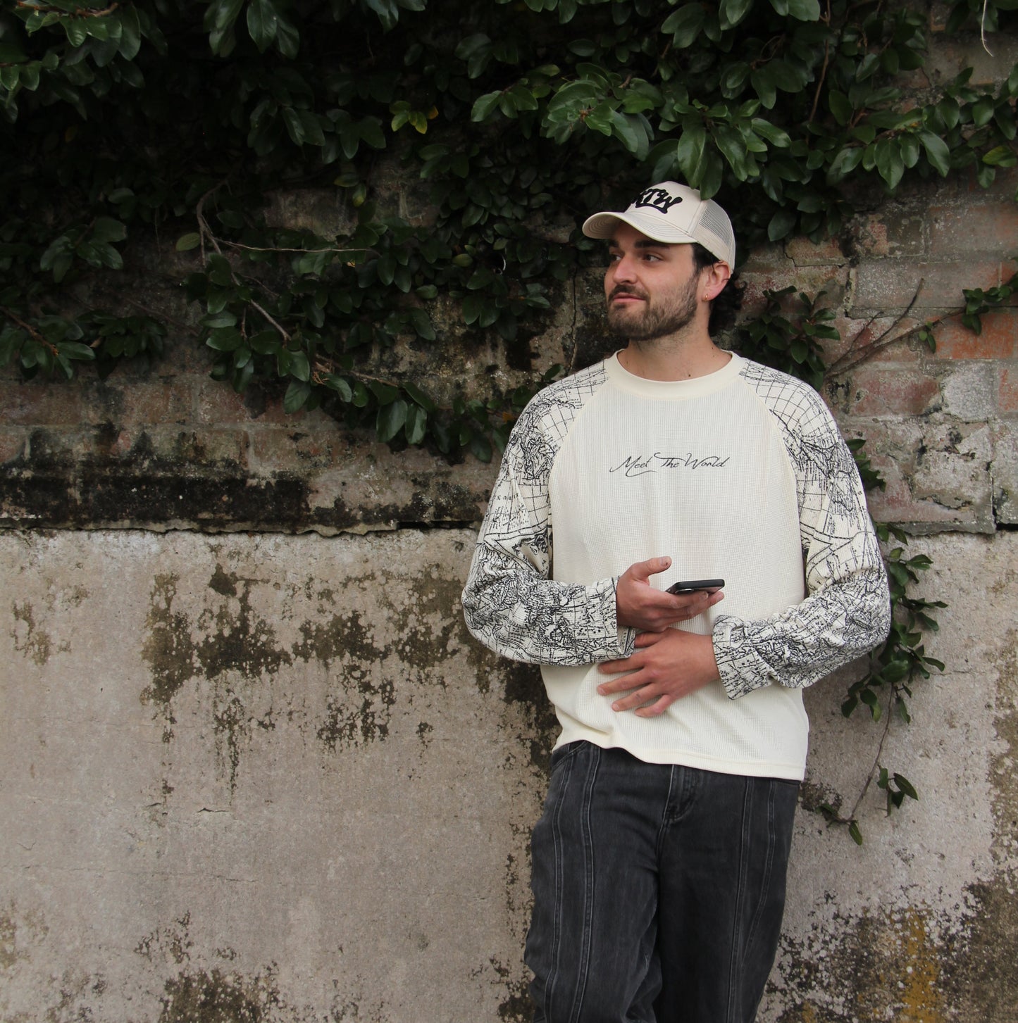 CREAM WAFFLE TEE