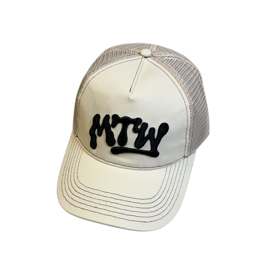 CREAM TRUCKER HAT
