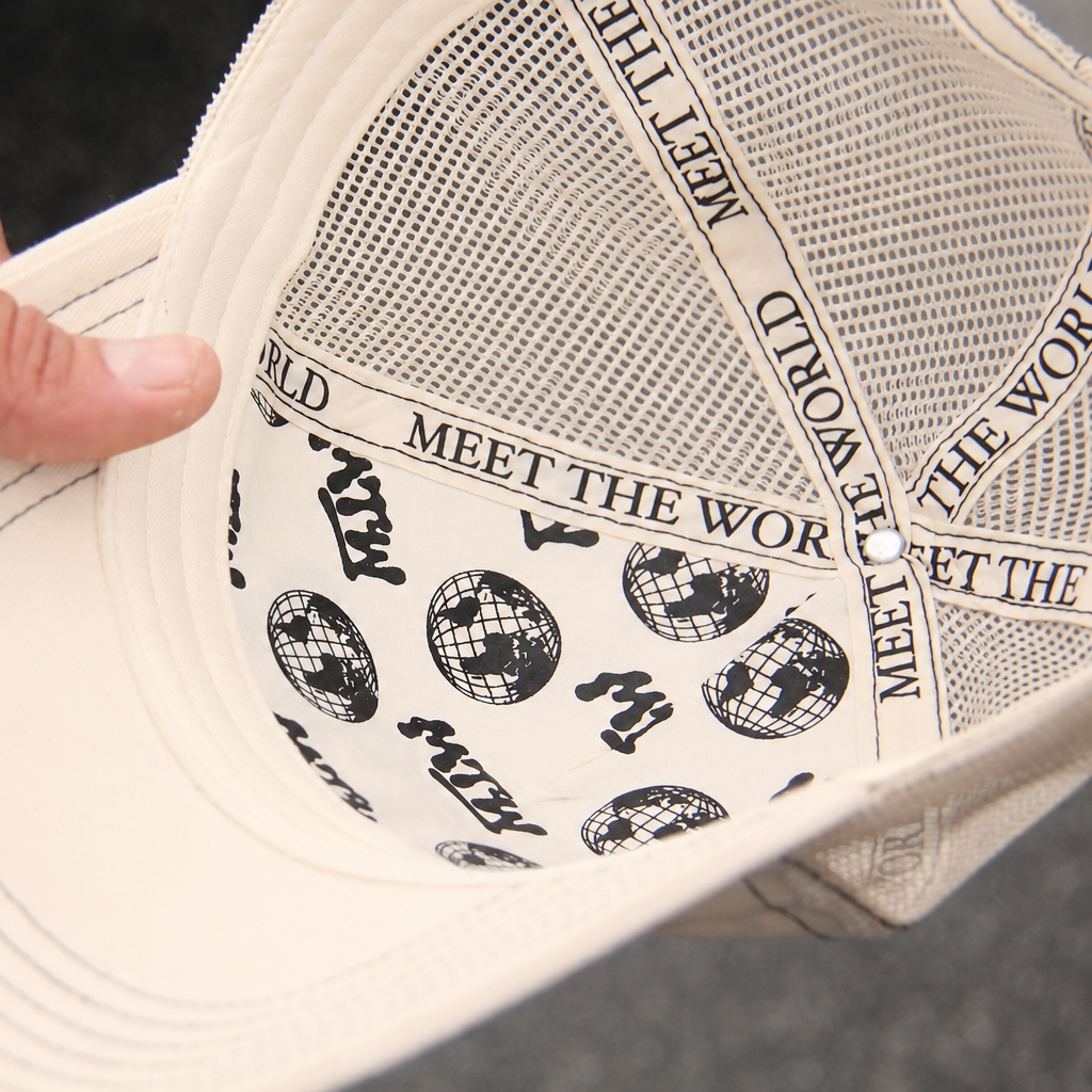 CREAM TRUCKER HAT