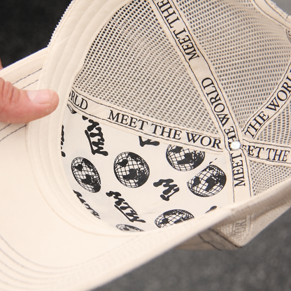 CREAM TRUCKER HAT