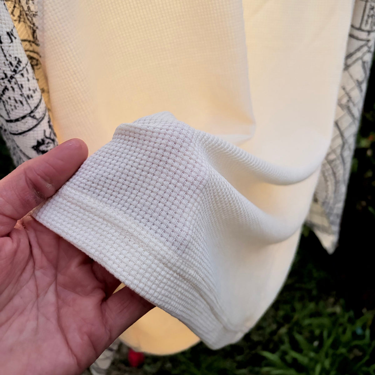 CREAM WAFFLE TEE
